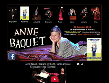Tablet Screenshot of annebaquet.com